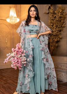 Floral Co-ord Set with Cape