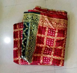 Bandhani Saree_cotton Silk