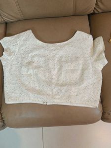 Elegant White Embroidered Blouse