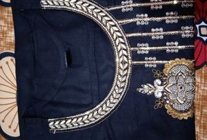 Embroidered Black Kurti