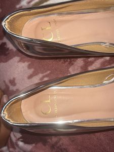 Silver Pointed Heels