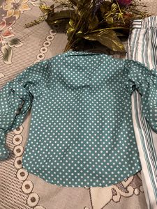 Shirt Plazzo Set Sea Green