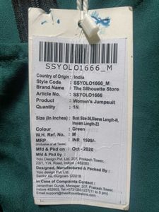 Emerald Green Jumpsuit - New with Tags