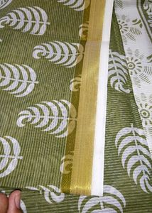 New Saree Bhavani Prints Cotton Doriya with Blouse