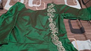 Elegant Green Ethnic Gown