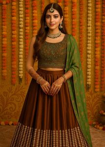 Designer Flared Sequins Lehenga + Heavy Work Choli