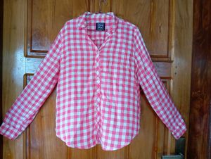 Pink Gingham Checkered Top