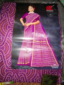 Bandhani Print Pure Cotton Saree