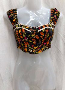 412011. Floral Print corset