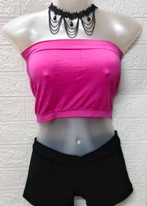 Pink Bandeau Top For Small To Large Size