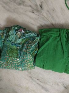 Green Anarkali Kurti
