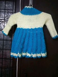 Crochet Handmade Frock For Baby Girl