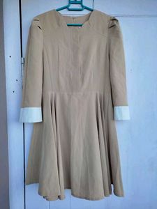 Korean Beige Dress