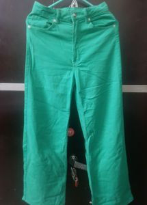 green h&m jeans