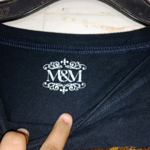 Dark Blue Crop Tshirt