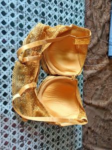 Beautiful Orange Bra With Pad