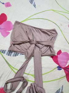 Tie Front Tube Top