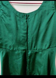 Magenta And Green Flowy  Dress