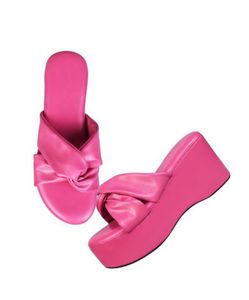 Pink high wedges