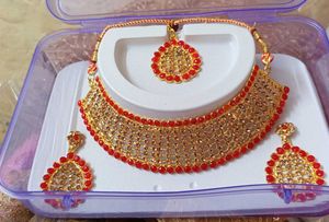 Red And Golden Jewellery Set