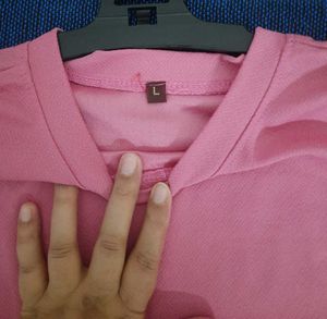 Women&#39;s Pink Top L