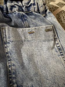 Acid Wash Denim Boyfriend Jeans