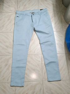 Casual Light Blue Pants