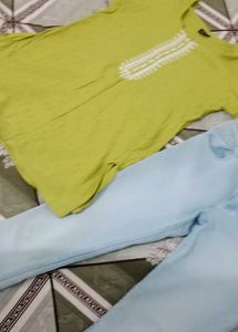 Denim  and kurti affordable yet classy combo 🎀💅�