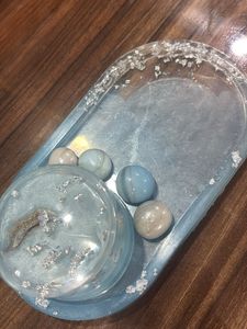 Resin Tray With Mini Round Box