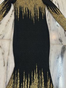 Urbanic Gold Metallic bodycone dress