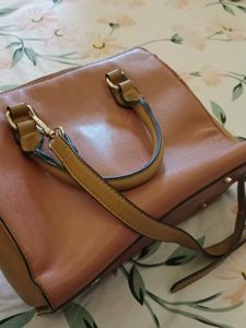 Stylish Brown Satchel Handbag