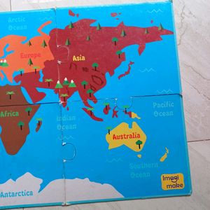 Imagimake World Map Floor Puzzle