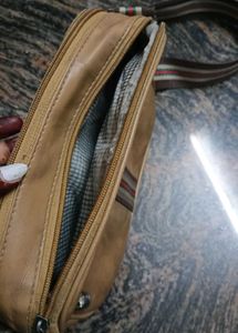 Brown Multishaded Sling Bag.