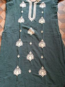 New Lavender Embroidery Kurti
