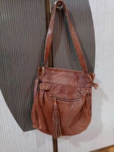 Leather Fringe Crossbody Bag