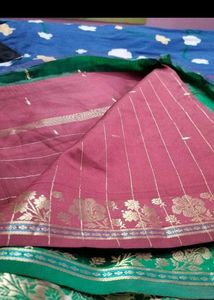 Green Embroidered Saree
