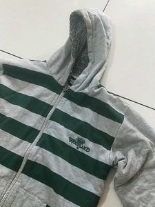 Men Striped Hoodie