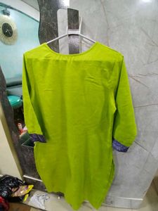 Lime Green &amp; Blue Indian Suit