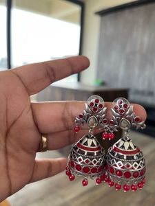 Heavy Earrings And Jhumka