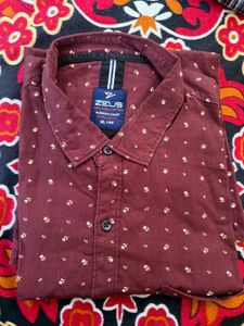 Stylish Maroon Printed Shirt
