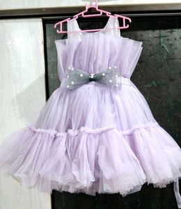 Lavender Frock For 2-4 Years