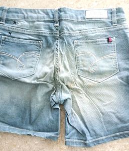 Jealous 21 Embroidered Denim Shorts