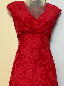 Pintrest Red Floral Dress