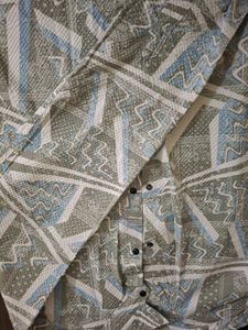 Abstract Pattern Button-Down Shirt
