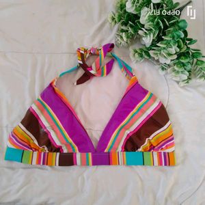 Striped Bikini Top