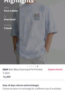 H&amp;M Oversized T Shirt