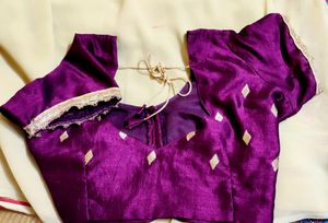 Heavy Wine🍷color Saree &amp; Blouse For Wedding