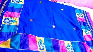 Elegant Blue  Silk  Saree