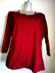 🎊Buy 1, Get 1 Free🎁Maroon 3/4 Sleeve Top