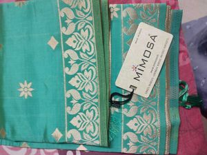 Benarasi Sea Green Weaving Dupatta